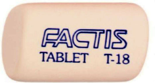 Factis Radiergummi-Set für Bleistifte Τ18 1Stück Weiße