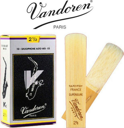 Vandoren Alto Sax V12 Reeds Strength 2.5 Καλάμι για Σαξόφωνο