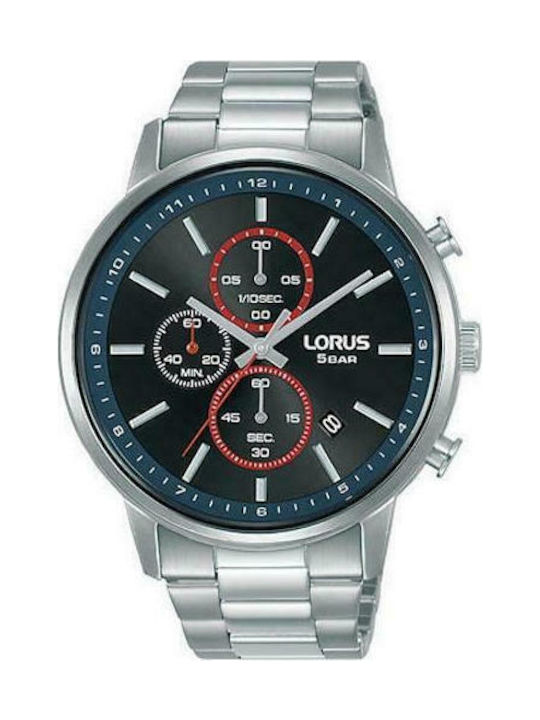 Lorus Dress Uhr Chronograph Batterie mit Silber Metallarmband