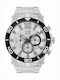 Visetti Spacelord Ceas Barbati 46mm Cronograf Baterie cu Brățară din Metal Argintie