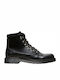 Selected Men's Leather Military Boots Black