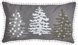 Kentia Perna Decorativă de Crăciun Snow Oblong Gri 35x60buc