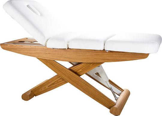 Weelko Cyx Bett Massage und Physiotherapie Weiß aus Holz 199x76cm.
