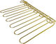 GTSA Metallic Mounted Glass Holder Rack with Dimension 45x32cm