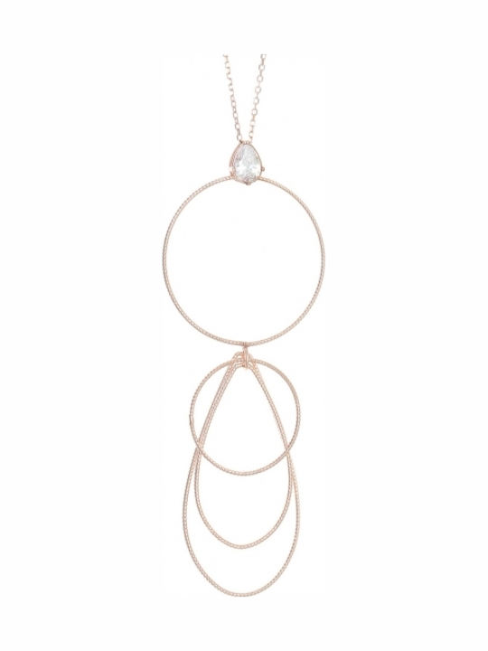 Gregio Funky Metal Charm aus Vergoldet Silber mit Zirkon