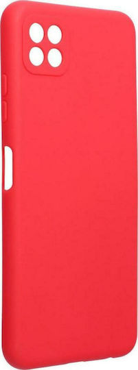 Forcell Soft Umschlag Rückseite Silikon Rot (Galaxy A22 5G)