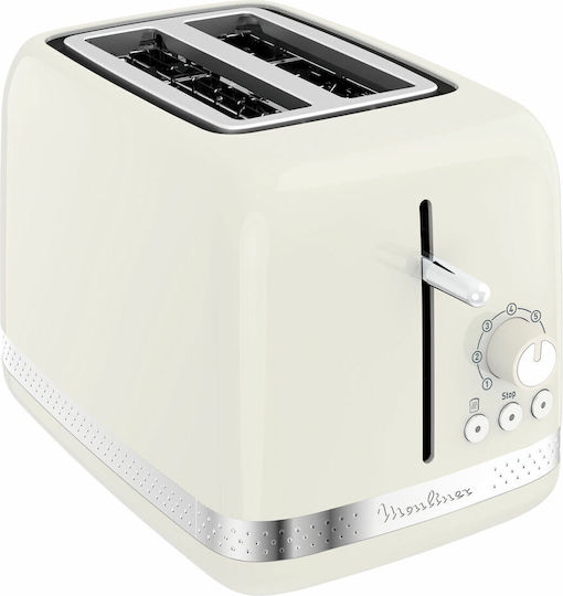 Moulinex Φρυγανιέρα 2 Θέσεων 850W Λευκή