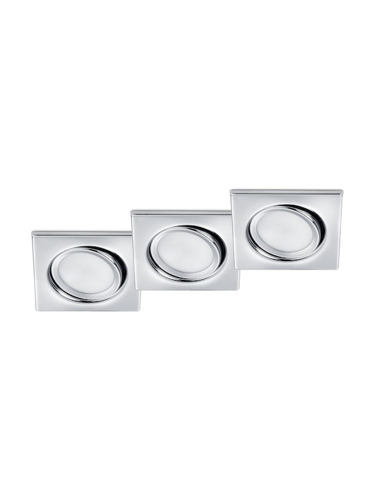 Trio Lighting Rila Platz Metallisch Einbau Spot...