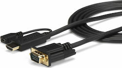 StarTech Cablu HDMI de sex masculin - VGA de sex masculin 0.9m Negru
