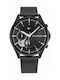 Tommy Hilfiger Quinn Uhr Chronograph mit Schwarz Metallarmband