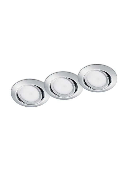 Trio Lighting Rila Rund Metallisch Einbau Spot ...