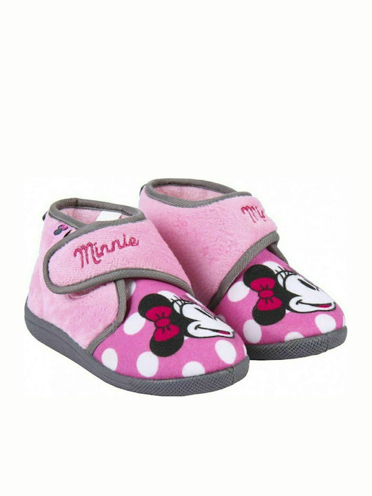 Disney Kids Slipper Ankle Boot Pink