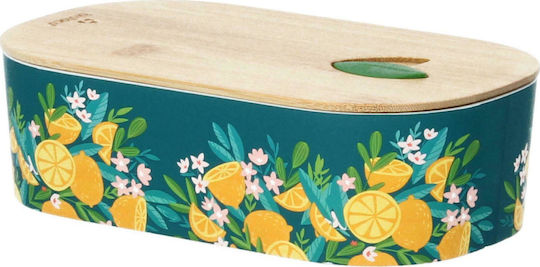 Chic Mic Bioloco Plant Lemons Lunchbox Kunststoff Grün 18x9.5cm 1Stück