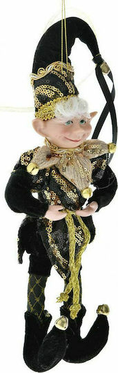 Iliadis Christmas Fabric Figure Elf Black Height 30cm Elf