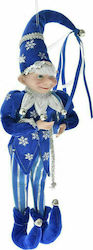 Iliadis Christmas Fabric Elf Figure Blue 40cm