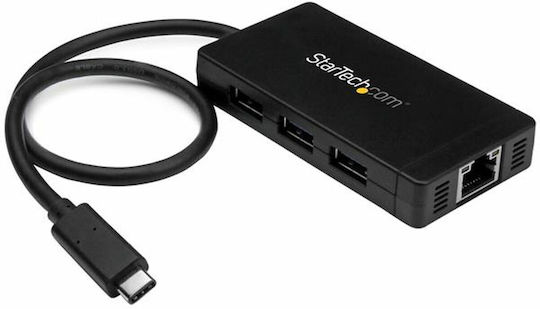 StarTech USB Hub 3 Ports USB 3.0 with USB-C Connection