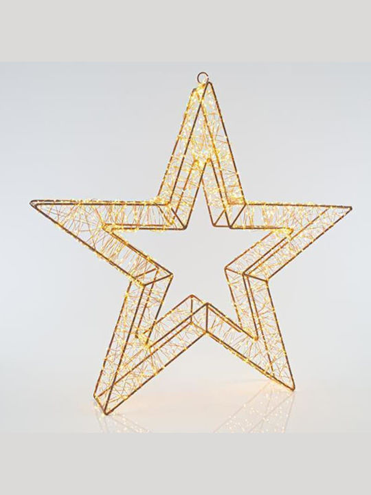 Eurolamp Metal Illuminated Christmas Decorative Desktop Star 10x70x70cm White