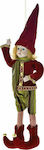 Iliadis Christmas Fabric Elf Figure Green 50x50cm