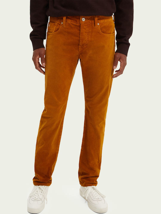 Hose in Schlanker Passform Orange