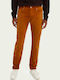 Hose in Schlanker Passform Orange