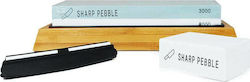 Sharp Pebble Sharp Pepple Knife Sharpening Stone Double with Density 3000/8000 18x6x2.7cm