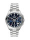 Gant Hammondsport Men's Watch 43mm Chronograph Battery with Silver Metal Bracelet