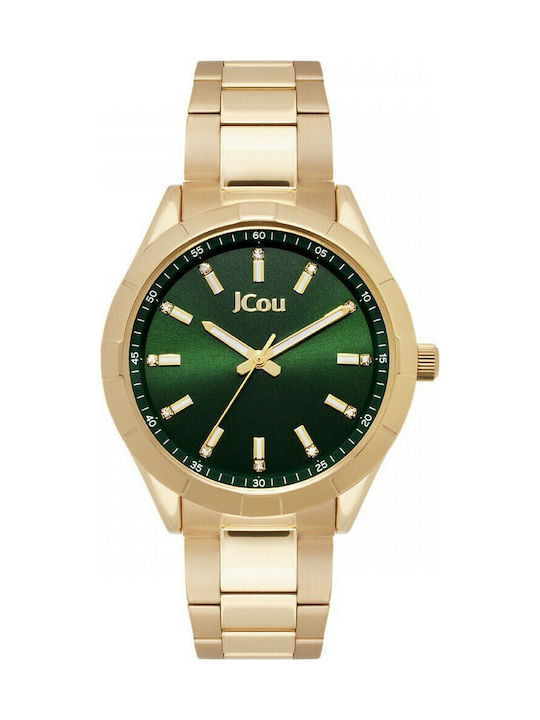 Jcou Estelle Damen Uhr mit Gold Metallarmband