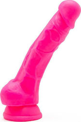 ToyJoy Get Real Happy Dicks Realistic Dildo with Scrotum & Suction Cup Pink 19cm