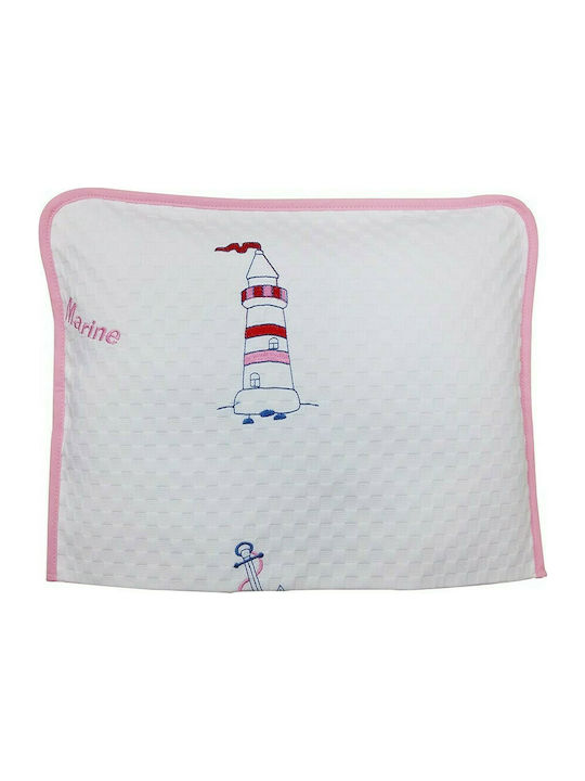 Beboulino Φάρος Kids Cotton Pillowcase 35x45cm Pink 703-1162-3545