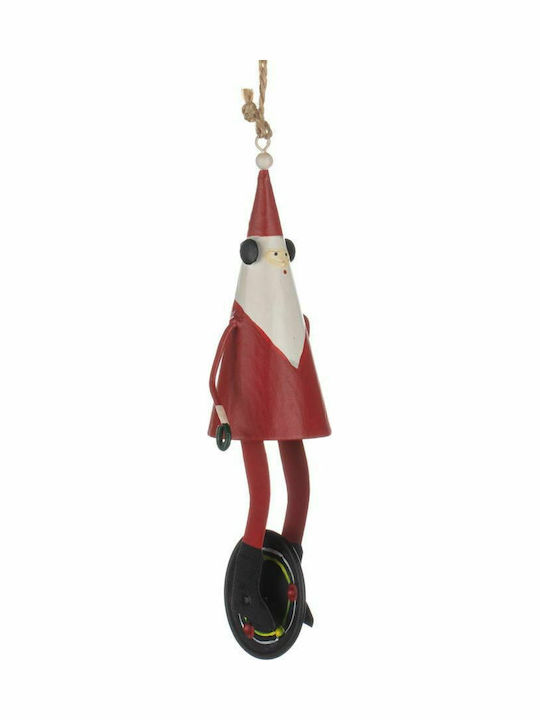 Santa Claus with Moving Red 15x5x4cm in Unicycle