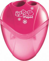 Maped I-Gloo Plastic Double Pencil Sharpener Fuchsia 534756