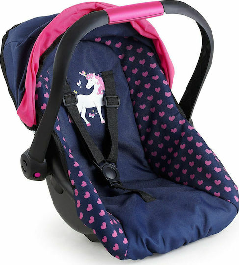 Bayer Design Baby Doll Accessories Car Seat Unicorn 37 cm (Various Designs) 1pc