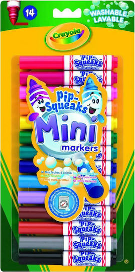 Crayola Pip-Squeaks Mini Markers Lavabili Markere de Desen Set 14buc