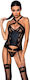Passion Hima Corset Harness Μαύρο