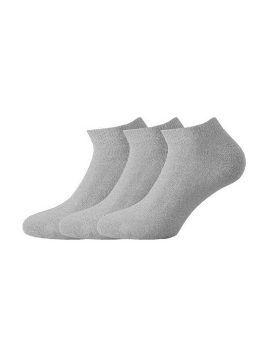 Walk Men's Solid Color Socks Gray 3Pack