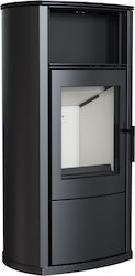Kratki Oțel Soba pe lemne 8kW Negru