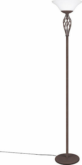 Trio Lighting Rustica Vintage Floor Lamp H180cm. Copper