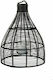Art et Lumiere Floortop Bamboo Lantern Black 47.5x47.5x62cm