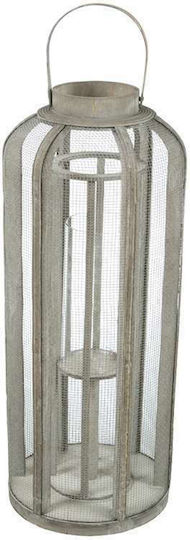 Art et Lumiere Floortop Wooden Lantern Beige 19.5x19.5x55cm