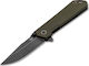 Boker Kihon Assisted OD Green Pocket Knife Automatic Green
