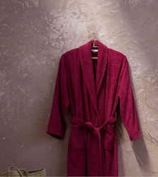 Nima Asana Μπουρνούζι με Γιακά Wine Red