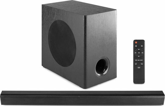 Audizio SB90 Soundbar 2.1 Bluetooth und HDMI 150W mit kabellosem Subwoofer und Fernbedienung Schwarz