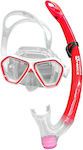 Scuba Force Kids' Silicone Diving Mask Set with Respirator 61523 Red