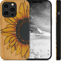 kwmobile Wood Case Compatible with Xiaomi Poco X3 NFC/Poco X3 Pro Case -  Cover - Navigational Compass Dark Brown