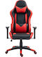 Zita Plus A6190 Artificial Leather Gaming Chair Black/Red