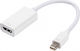 Vivanco Convertor mini DisplayPort masculin în HDMI feminin Alb 1buc 45495