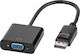 Vivanco 45519 Конвертор DisplayPort мъжки към VGA женски