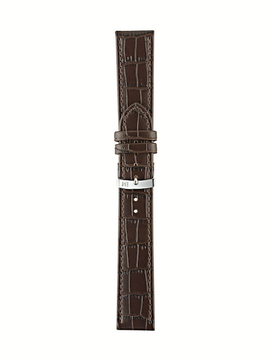 Morellato Juke Δερμάτινο Λουράκι Καφέ 18mm