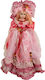 Keskor Decorative Porcelain Doll made of Porcelain With Dress and Hat 62cm 1pcs