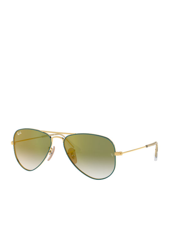 Ray Ban Άθραυστα Παιδικά Γυαλιά Ηλίου Χρυσά RB9...